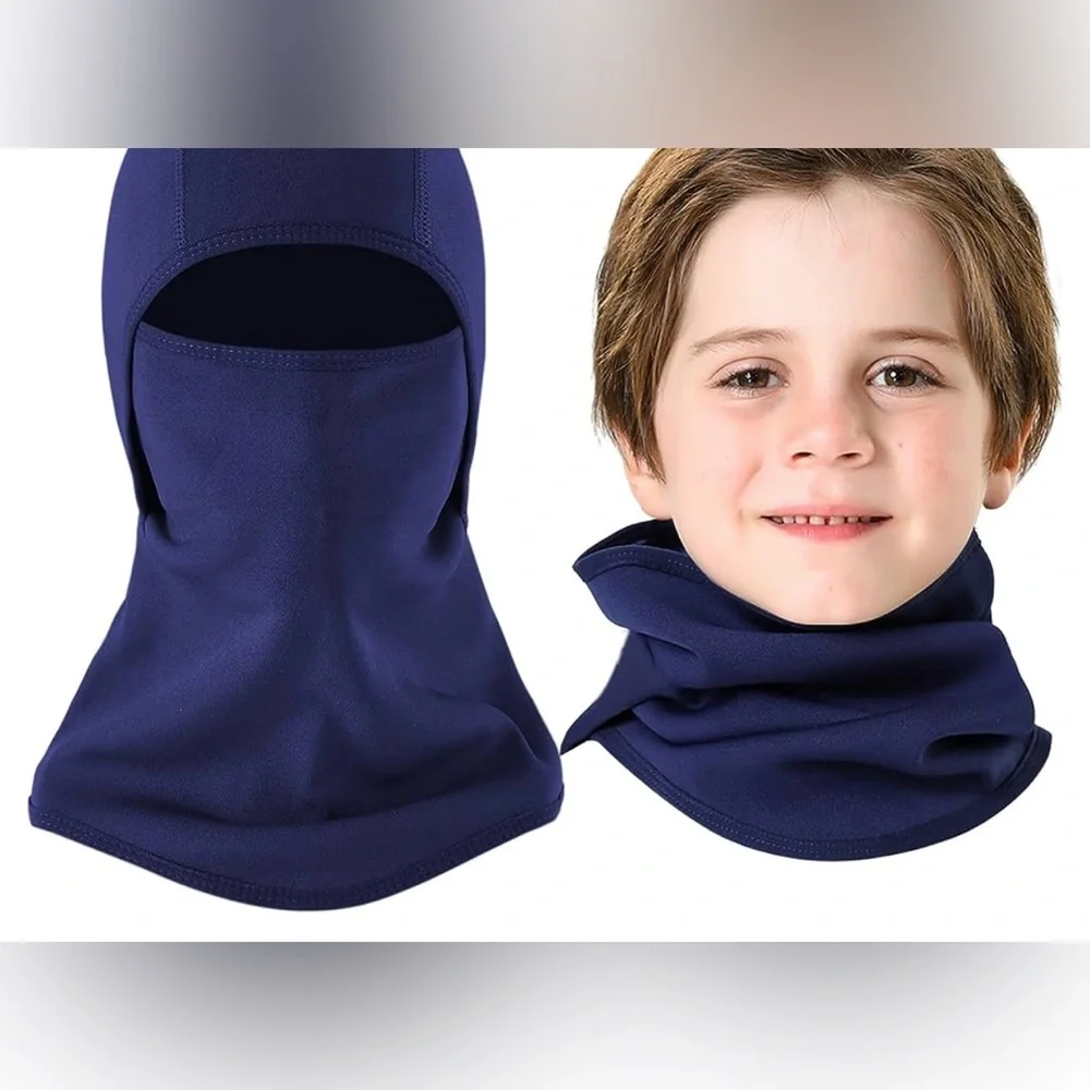 NWT Kids Balaclava Face Mask Windproof Ski Face Neck Warmer for Cold Weather